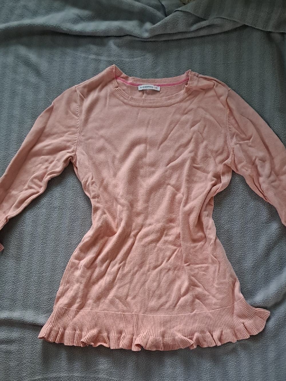 Isaac Mizrahi Baby Pink Ruffle Top - Like New